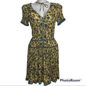 Deby Debo Stretchy Flower Print Dress S